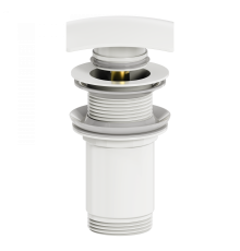 Донный клапан для раковины 1 1/4 Wonzon&Woghand, Белый матовый WW-88SS08-MW