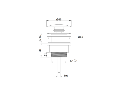 Донный клапан ALTROBAGNO PU 070216U Ni