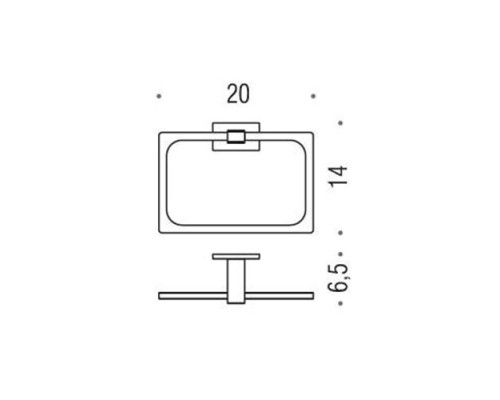 Полотенцедержатель-кольцо 20х14 см Colombo Look цвет хром
