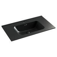 Умывальник накладной Ceramicanova Element 810x465x180 черный матовый