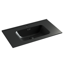 Умывальник накладной Ceramicanova Element 810x465x180 черный матовый