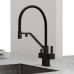 Смеситель для кухни SANCOS Loro SC4007MB с подключением фильтра для воды, матовый черный