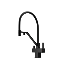 Смеситель для кухни SANCOS Loro SC4007MB с подключением фильтра для воды, матовый черный