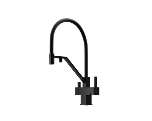 Смеситель для кухни SANCOS Loro SC4007MB с подключением фильтра для воды, матовый черный