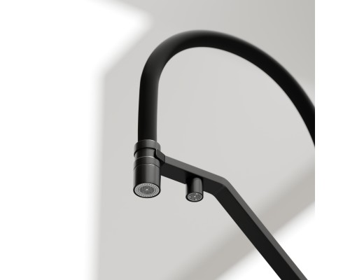 Смеситель для кухни SANCOS Loro SC4007MB с подключением фильтра для воды, матовый черный