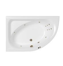 Ванна WHITECROSS Aquarella 170x110 (левая) "LINE" (бронза)