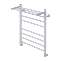 Полотенцесушитель водяной Comfysan Luce W-8 80/50 с полкой, белый