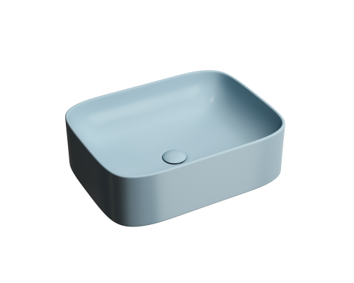 Чаша накладная прямоугольная Ceramica Nova Element 50x38 Голубой Матовый