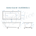 Ванна из литьевого мрамора Delice Scandi 190х80 глянцевая