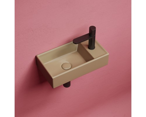 Рукомойник подвесной Ceramicanova капучино матовый Element 407x217x100