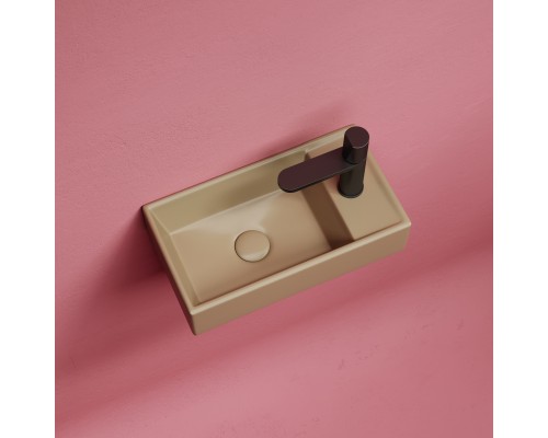 Рукомойник подвесной Ceramicanova капучино матовый Element 407x217x100