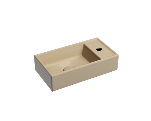 Рукомойник подвесной Ceramicanova капучино матовый Element 407x217x100