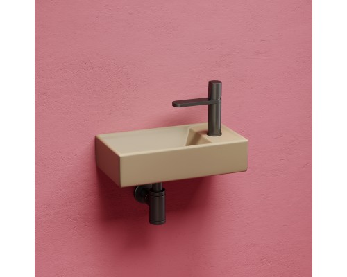 Рукомойник подвесной Ceramicanova капучино матовый Element 407x217x100