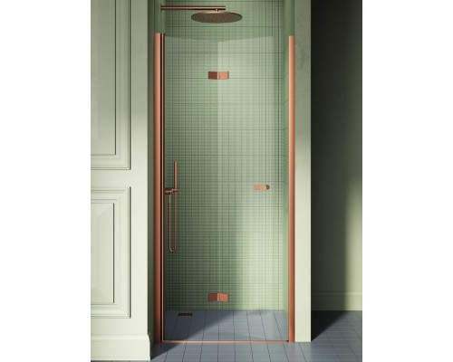 Дверь в нишу NEW TRENDY NEW SOLEO COPPER BRUSHED L 70x195 брашированная медь
