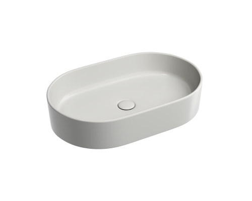 Чаша накладная овальная Ceramica Nova Element 60x38 Серый Матовый