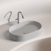 Чаша накладная овальная Ceramica Nova Element 60x38 Серый Матовый