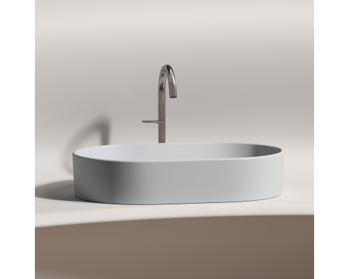 Чаша накладная овальная Ceramica Nova Element 60x38 Серый Матовый