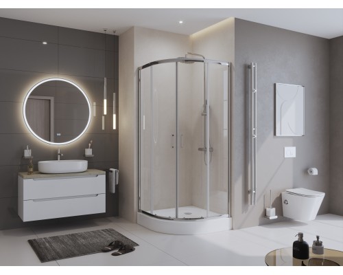 Поддон акриловый BelBagno TRAY-BB-R-90-550-15-W