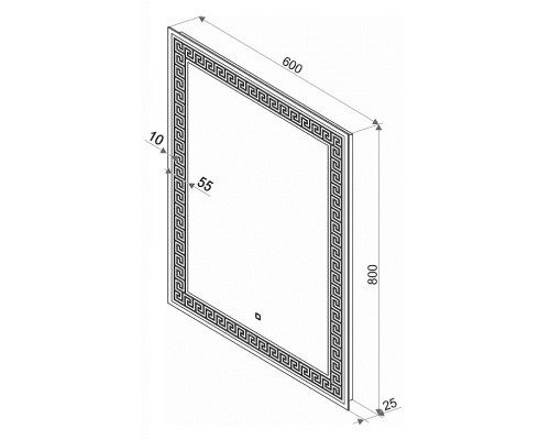 Зеркало Континент "Apollo LED" ЗЛП88