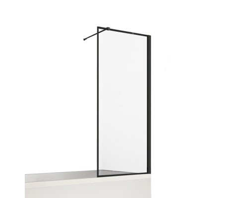 Шторка для ванны NEW TRENDY NEW SOLEO BLACK 100x140 черный