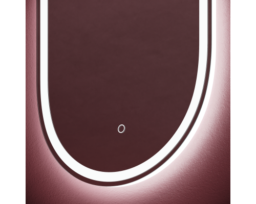 Зеркало для ванной комнаты Sancos Oval, фронтальная подсветка 450х900 с сенсором, OV45F