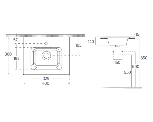 Раковина накладная ISVEA SistemaT Mirella 10SL50040SV 40 x 36 см белый 10SL50040SV
