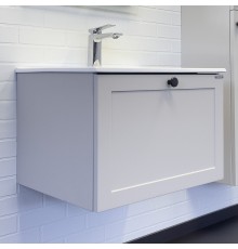 Тумба с раковиной Comforty Ереван-60 серый шёлк Comforty 60E