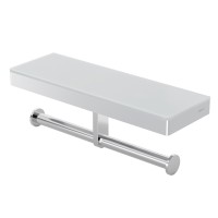 Держатель туалетной бумаги Black&White Gravity, GA-9622C, с полкой, хром