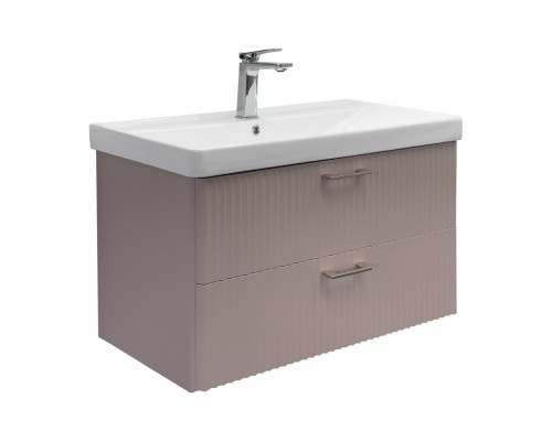 Тумба с раковиной Comforty Ангара-90П дуб латте 4490