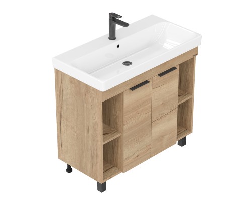 Тумба под раковину Onika Легран 90, напольная, дуб галифакс