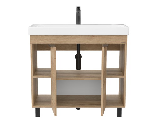 Тумба под раковину Onika Легран 90, напольная, дуб галифакс