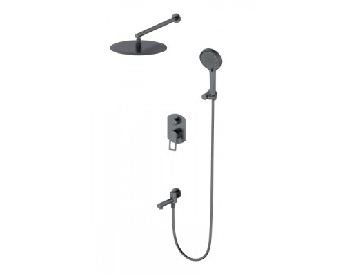 Душевая система встраиваемая Wonzon&Woghand, Темный графит