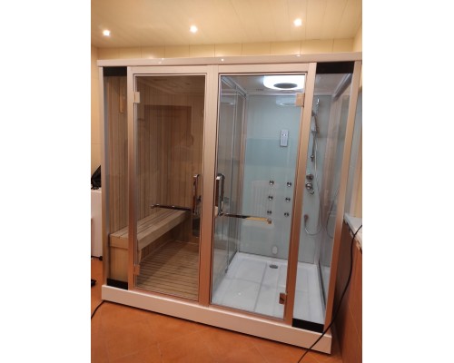 Кабина с финской сауной FRANK F920L левосторонняя 200x130 см