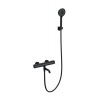 Смеситель для ванны с душем и термостатом Wonzon&Woghand, Черный матовый