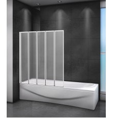 Шторка на ванну Cezares Relax 120 L RELAX-V-5-120/140-P-Bi-L Серый рифленое