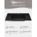 Раковина для ванной 86 см, Uperwood Parma Quartz, черная матовая, "космос"