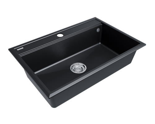 Мойка кварцевая Paulmark STEPIA-750 PM117551-BLM черный металлик 75х51