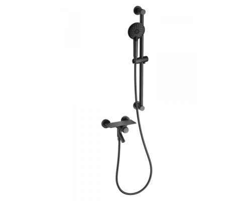Смеситель для ванны с душевым гарнитуром Wonzon&Woghand, Темный графит
