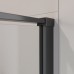 Душевой уголок Cezares Liner 90x90 L LINER-A-1-90-C-NERO-L профиль Черный матовый стекло прозрачное