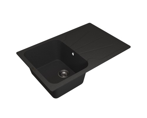 Кухонная мойка кварцевая Uperwood Quartz UPD-04-04, прямоугольная, черная