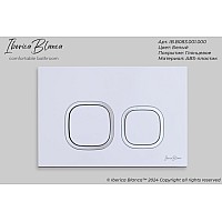 Клавиша смыва Iberica Blanca Esti-Q 246x165, белый глянцевый, ABS пластик