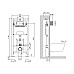 Инсталляция BelBagno BB001-120/BB007-PR-NERO.M с Черной матовой клавишей смыва