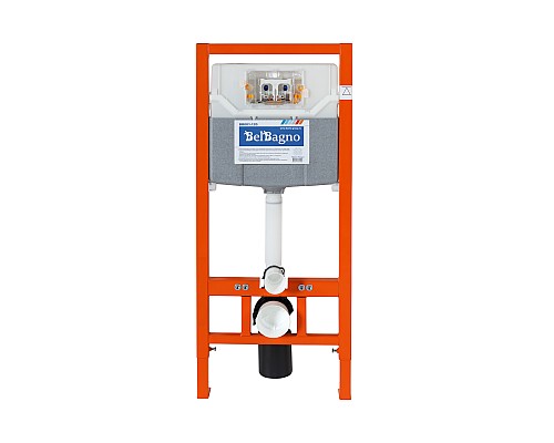 Инсталляция BelBagno BB001-120/BB007-PR-NERO.M с Черной матовой клавишей смыва Инсталляция BelBagno BB001-120/BB007-PR-NERO.M с Черной матовой клавишей смыва