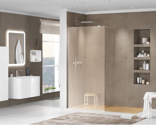 Душевая перегородка Cezares Liberta 100 LIBERTA-L-1-100-BR-Cr Хром