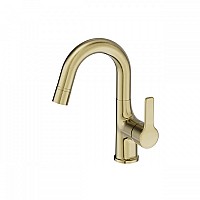 Смеситель для раковины Wonzon&Woghand, Брашированное золото