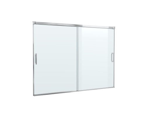 Шторка на ванну Cezares Tandem Soft VF-2 200х145 профиль Хром стекло прозрачное