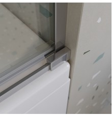 Шторка на ванну Cezares Tandem Soft VF-2 200х145 профиль Хром стекло прозрачное