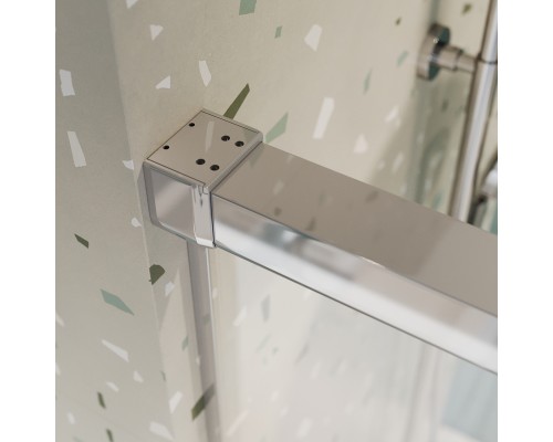 Шторка на ванну Cezares Tandem Soft VF-2 200х145 профиль Хром стекло прозрачное