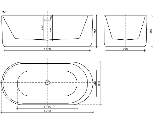 Ванна отдельностоящая Sancos Fiori 170x80 белая Ванна отдельностоящая Sancos Fiori 170x80 белая