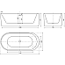 Ванна отдельностоящая Sancos Fiori 170x80 белая